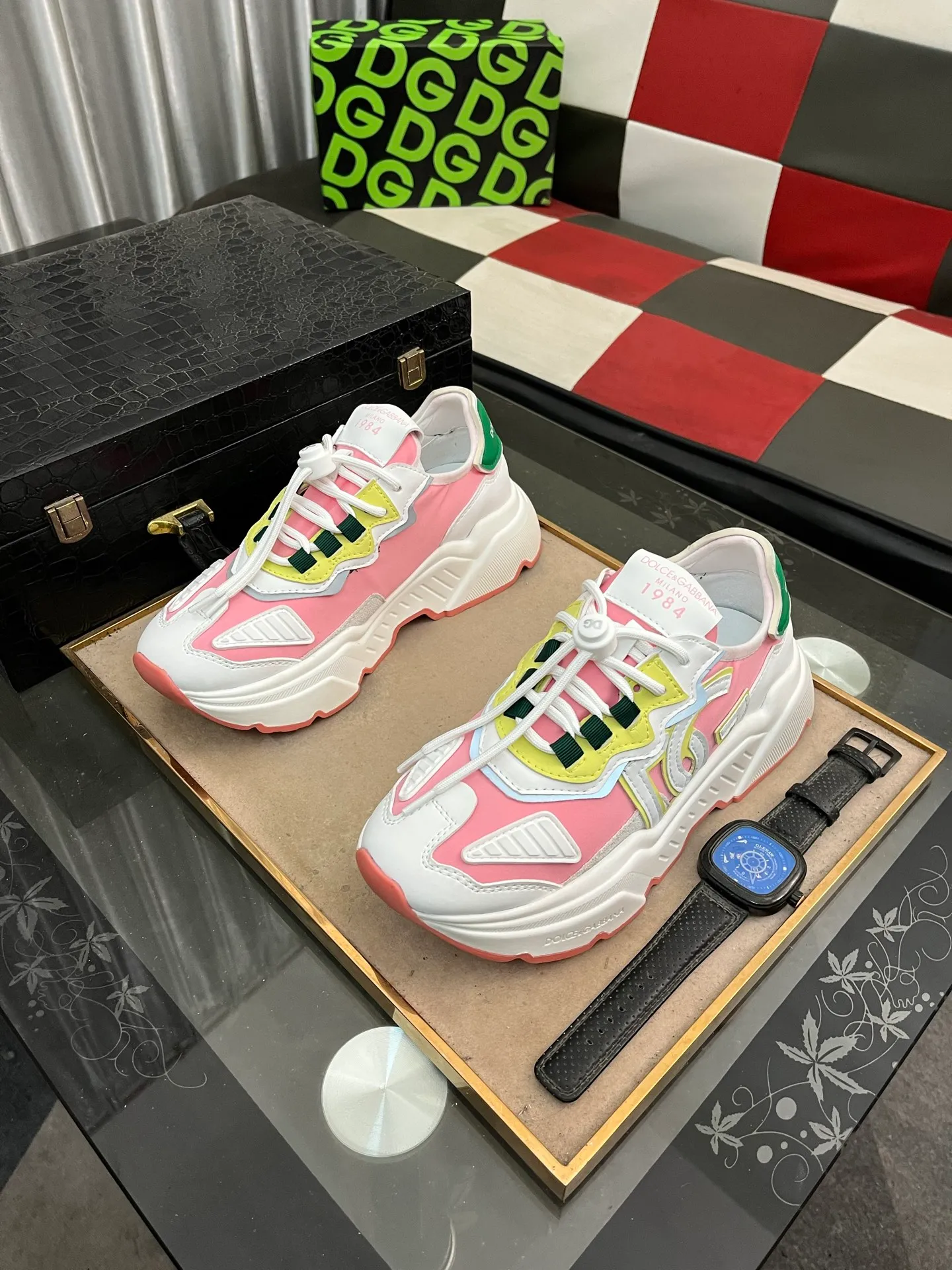 Men's shoes 💰480⌚️⌚️[DG] The latest official high-top casual, men's shoes original quality imported first-layer cowhide stitching ➕Yangli [Proud] In terms of materials and workmanship, it beats all versions on the market 💕The highest quality shipments. Real photos, imported fabrics highlight the unique charm of the brand 😘The shoelaces are also original custom-made 👻Classic lace-up shoes are very comfortable on the feet, size 35-46